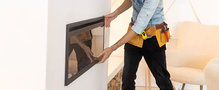 Metal Fireplace Installation in Bryan, Texas