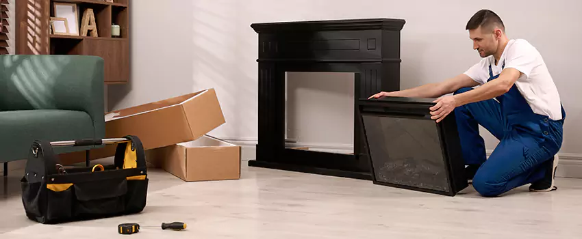 Old Rusted Metal Fireplace Repair And Replacement in Bryan, TX