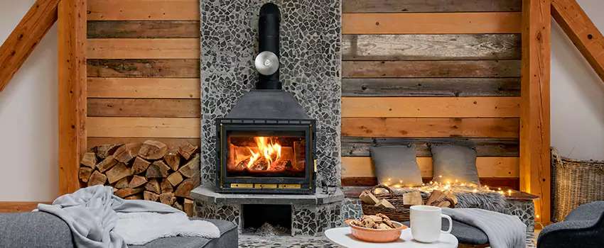 Thelin Hearth Products Direct Vent Gas Stove Fireplace Inspection in Bryan, Texas